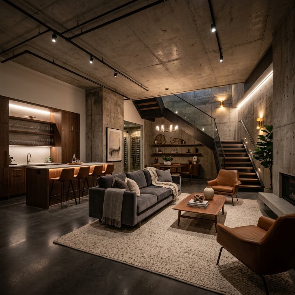 Luxury Modern Basement